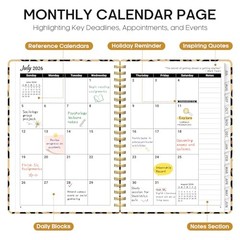 Planner 2026–2027, Weekly & Monthly Academic Organizer (6.3″x8.5″)a5 A-Leopard