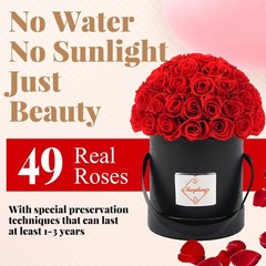 Changshunqi Flowers Roses Forever Gifts for Women – 49 Small, rose-bengal