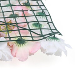 8 Pcs Wedding Artificial Silk Flower Wall Panel Floral Backdrop Party Decoration