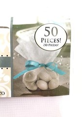 TULLE CIRCLES 9″ White 50 Pieces Wedding Baby Bridal Shower Favor Amscan New