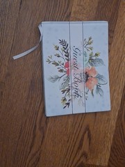 Guest Book, SHABBY CHIC, NEW, white, Floral