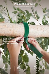 Ling’s Moment 6.5FT Backdrop Floral Garland, Spring Artificial Wedding Arch F…