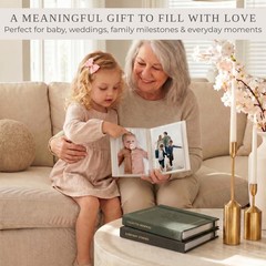 Beautiful Photo Album Set of 3 For 4×6 6.46 x 4.72 x 1.2 inches, Sage