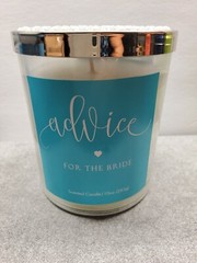 White Sweet Bouquet Floral Scented For The Bride Wedding Good Luck Candle 10 OZ