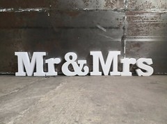 Lettering «Mr & Mrs» letters 30-50 cm proposal engagement wedding display