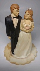 Vintage Wedding Cake Topper 5″ Approx New Zealand