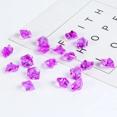 100/200pcs Crystal Transparent Fake Crushed Ice Stones Party Wedding Decorations