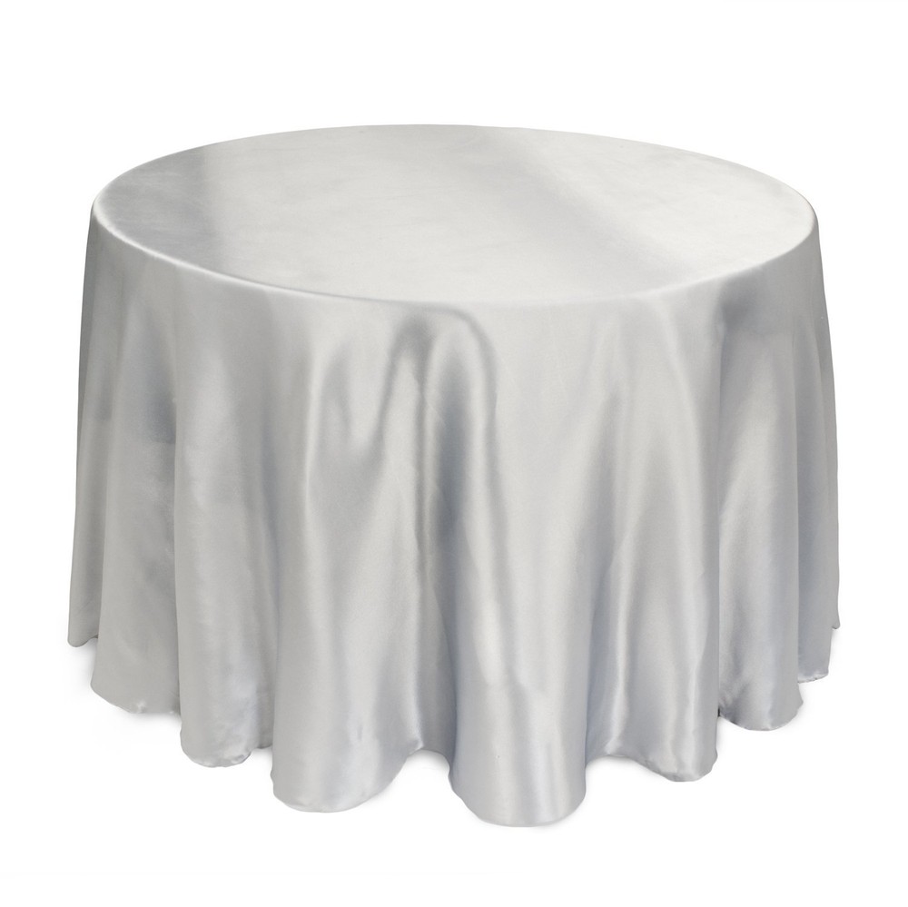 15 SATIN 90″ inch Round Tablecloth WEDDING Table Cover Quality USA Seller