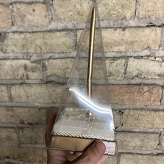 BEVERLY CLARK COLLECTION BOW PEN HOLDER WITH PEN Wedding Bridal Gold And White
