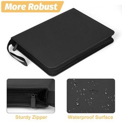GERMUN 9 Pocket Card Binder, Premium Zip Trading Card Binder, 720 Double Side…
