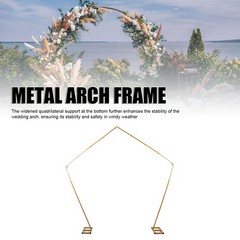 2-Wedding Arch Metal Backdrop Stand Elegant Stable For Wedding Ceremony 2.5m