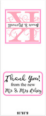 Monogram Favor Labels 5 Sizes Personalized Custom Wedding Anniversary Other