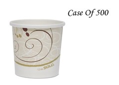 Solo H4125-J8000 12 oz Symphony Flexstyle DSP Paper Food Container (Case of 500)