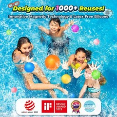 Reusable Magnetic Self Sealing Water Balloons Outdoor Pool Toys for Kids Summer