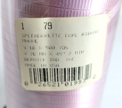 Roll of BURWICK Mauve CURLING RIBBON (Made in USA) – 3/16″ x 500 yds – NEW