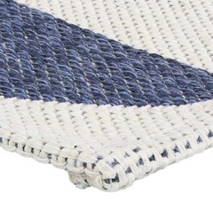 Geometric Affinity Indoor Area Rug – Steel Blue – 8 ft x 10 ft by Sunnydaze