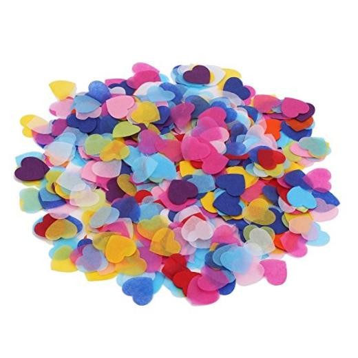 1 Inch Multicolor Hearts Paper Confetti for Wedding St. Valentine’s 1.2 inch