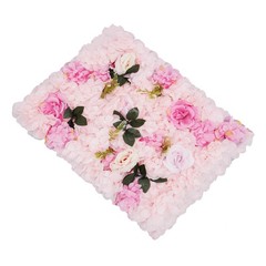 12pcs Artificial Flower Wall Panels Wedding Backdrop 60x40CM (each) Pink