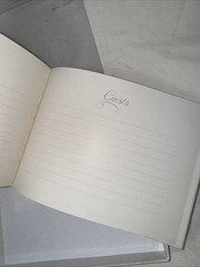 Vintage cloth cover Anna Griffin guestbook Romantic Wedding Classy
