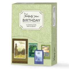 Faithfully Yours Designer Greetings Masculine Birthday Boxed Card Assortment,…