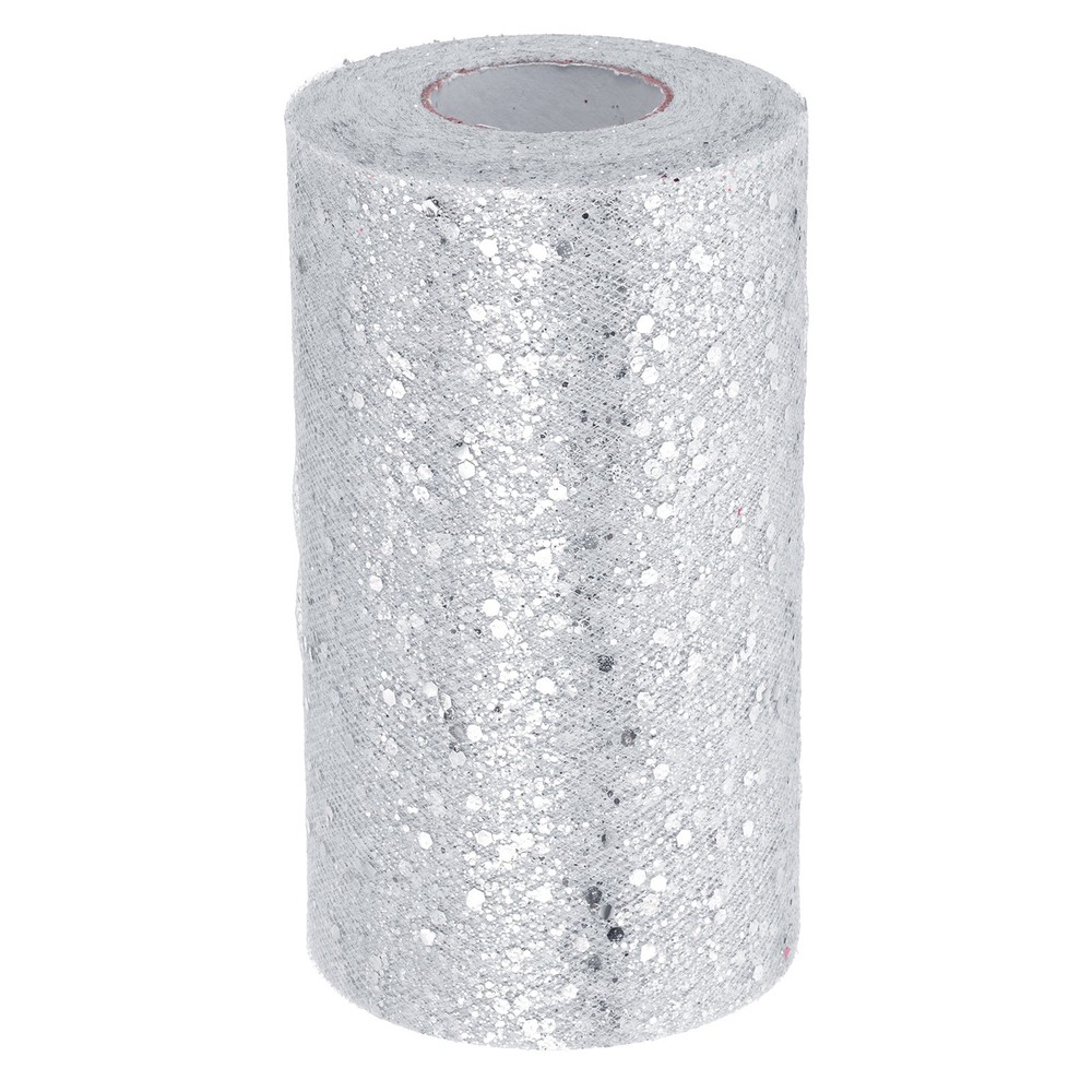 Tulle Fabric Rolls 6″ by 50 Yards Fabric Spool Tulle for DIY, White