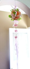 36″ Lantern Flower Ball Hanging Artificial Silk Flower Wedding Decor