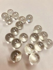 10 Lb Round Glass Marbles for Vase Filler Etc (Clear 0.65″ ~900PCs)