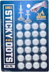Candle Sticky Dots-White Accessories-Wax Dots 24 Dots, White