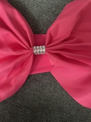 10 Pcs Fuchsia Spandex Chair Sashes Bows for Wedding Reception- Universal Cha…