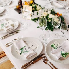 120 PCS Clear Acrylic Wedding Place Cards Blank Name Plate Seating Chart Sign
