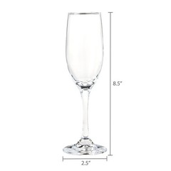 Champagne Flutes Set Elegant Toasting Glasses Perfect Weddings Celebrations 2 PC