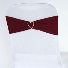 10 Burgundy Spandex STRETCHABLE CHAIR SASHES Wedding Party Decorations SALE