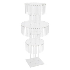 43.3in 5-Tier Square Pedestal Stands for Table Chandelier Centerpiece Wedding