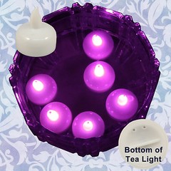 FREESH 18X Waterproof LED Floating Tealight Flameless Candle Wedding Party Pink