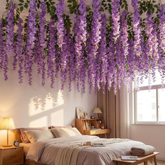 Purple 26 Pcs 3D Wisteria Garland for Classroom & Wedding Decor
