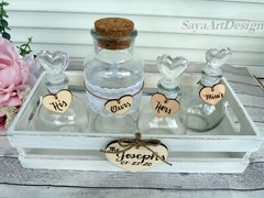 Wedding Sand Ceremony Set. Personalized Wedding Family Unity Set. Wedding Gift