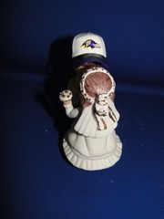 New Baltimore Ravens Kissing Bride & Groom Wedding Cake Top figurine with cap