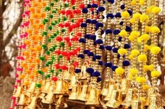 Indian Decoration Wedding Gralands pom pom Strings Home Event Articial Wholesale