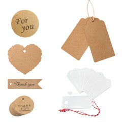 200pcs Kraft Paper Gift Tags Wish Bottles /Wedding/Homemade Craft DIY Label