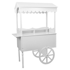 55lbs Candy Cart Display Stand with 2 Wheels Decorated Dessert Cart Candy Cart