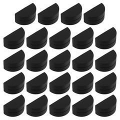 24Pcs Black Wood Table Name Holders Semi Circle Place Card Clips for Weddings