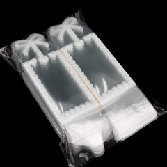 10/50pcs Clear Floral PVC Cube Boxes Gift Tennis Toy Candy Cake Package Display