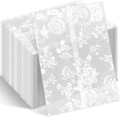 Fullhawl 100 Pcs Vellum Jackets Bulk for 5X7 Invitations Pre-Folded Wedding Vell