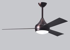 Matthews Fan DA-BS-BS Donaire wet location 3-Blade paddle fan constructed of 316