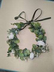 Floral fall artificial baby breath flower halo wedding crown Pack of 5