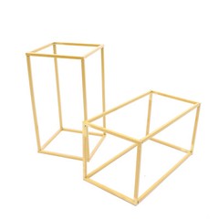 Gold Flower Stand Wedding Metal Floral Balloon Decoration Column Party Supplies