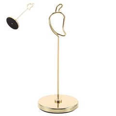 Elegant Golden Wire Table Number Holder with Stable Design for Home and Party