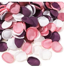 1200Pcs Silk Rose Petals Artificial Flower Decorations White Pink Mauve Burgundy