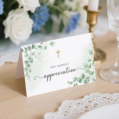 25 Pcs Funeral Thank You Cards with Envelopes, Bulk 4×6 Sympathy Card Water