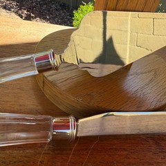 International Silver Company Clear Handles Cake/Pie Server & Knife Wedding